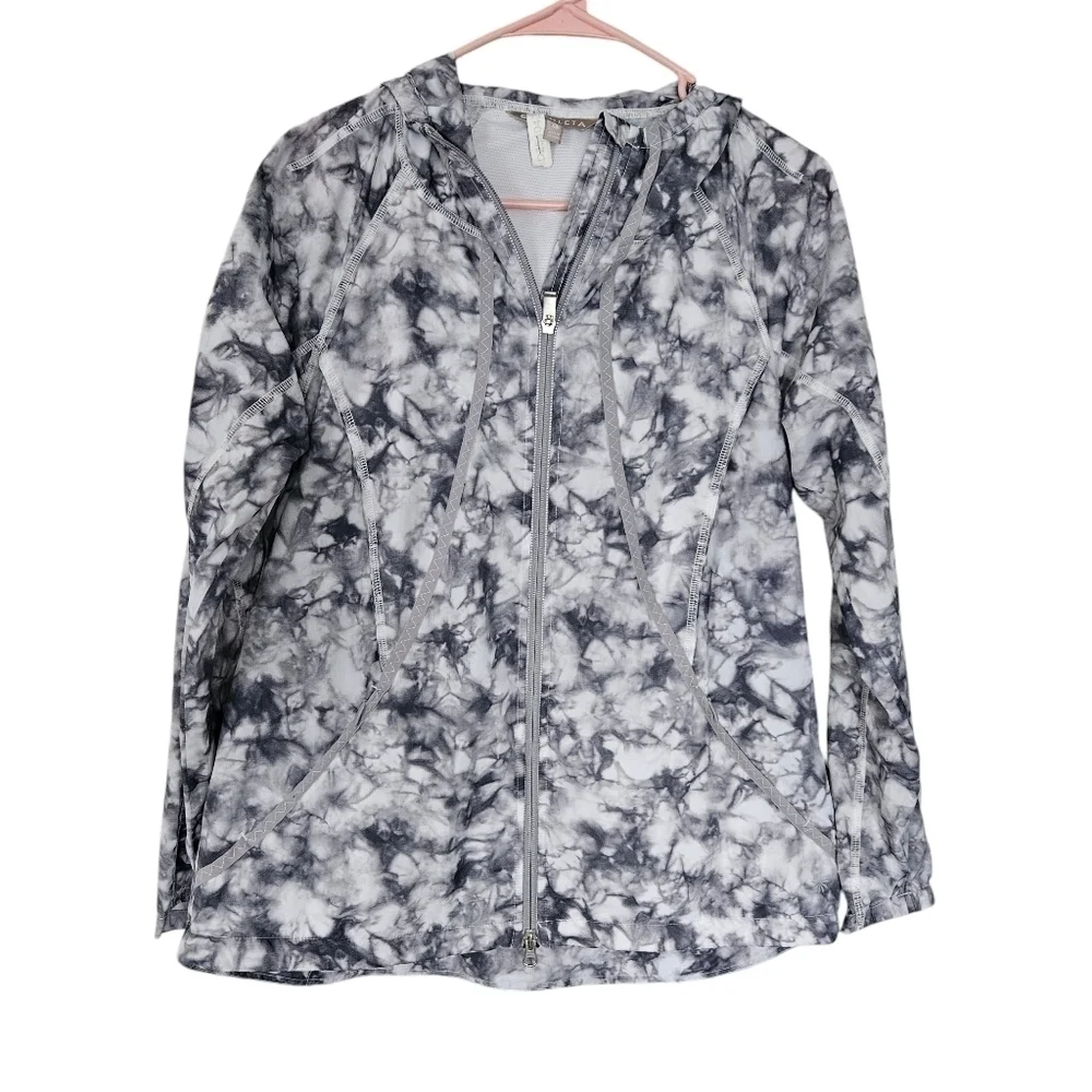 Athleta Tie Dye Catalina Full-Zip Foldable Jacket Size XS